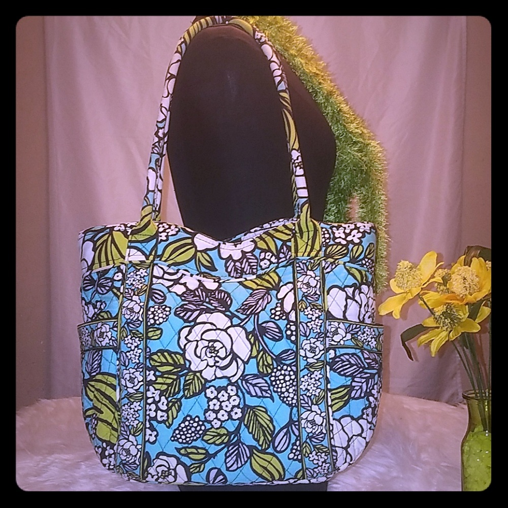 Vera Bradley Island Blooms Satchel